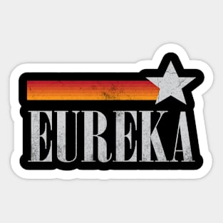 Eureka California Vintage-Style Sticker